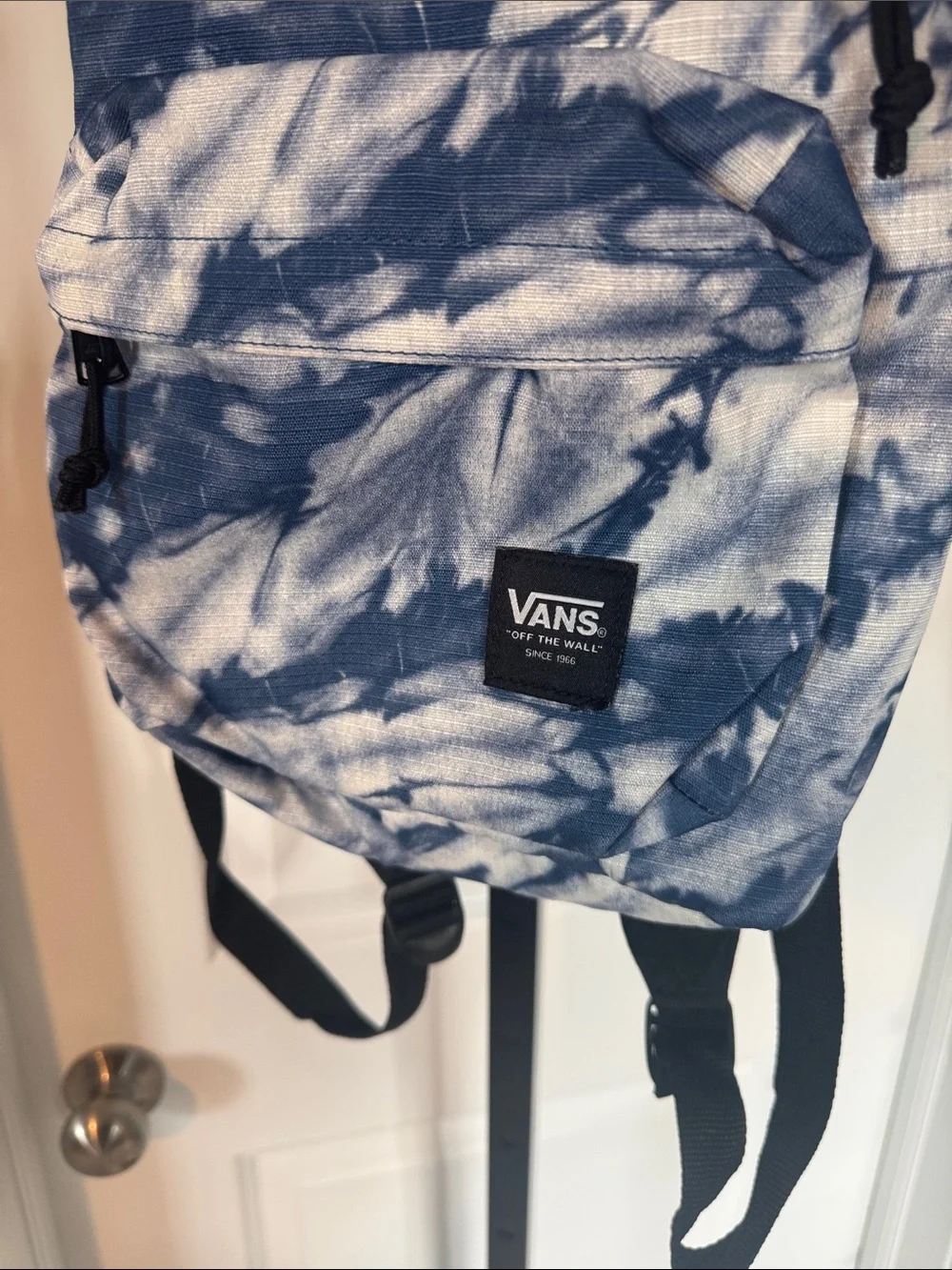 Vans Blue and White Tie-Dye Mini Backpack